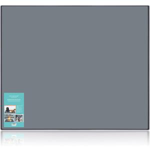 Finorder 23.6"x19.7" 100% Silicone Pet Feeding Mat, Higher Raised Edges and Slip Resistant Pet Food and Water Bowl Mat, Waterproof Pet Food Placemat Silicone Tray, Dishwasher Safe (Grey)