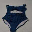 B2prity Halter Tankini Swimsuit for Women Tummy Control Two Piece Bathing Suit V Neck Swimwear with Shorts XL Peacock Blue