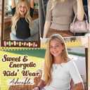 Oakgarden 3 Pack Girls Summer Ribbed T Shirts, 3-Color Set, 13-14 Years