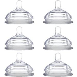 Comotomo Replacement Nipples, Medium Flow - 2 Count, 3 Packs