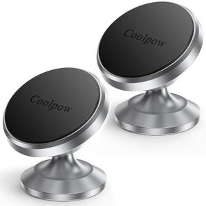Coolpow2 Packs Magnetic Phone Holder for carStrong Magnetphone holders for your car phone holder Mount for Car4 Metal PlateUniversal Dash cell phone car mount for iphone Samsung car accessories