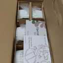 DOWAN Ramekins with Lids 4 oz Oven Safe, Creme brulee Souffle Dishes Ramekins with Covers, Porcelain Small Bowls for Baking Custard Cups, Set of 6, White