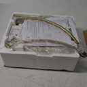 Gold Arc Floor Lamp, Dimmable Floor Lamp for Living Room, Mordern Standing Light with Adjustable Lamp Head, Tall Pole Lamp Over Couch Arched Light for Reading, Bedroom, Office, 9W LED Bulb Included