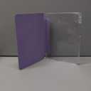 Feams Slim Case for iPad Air 11inch M3 2025 / M2 2024, iPad Air 5th Generation 2022 / iPad Air 4th Generation 2020 10.9 Inch Case Clear Back with Pencil Holder & Auto Sleep, Purple Flowers