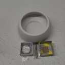 Ceramic Japanese Ikebana Vase Set with 1.57 inch Flower Frog Handmade Flower Pot Flower Arrangement Floral Art Supplies Flower Bowl Decorative Flower Vase (Small White)