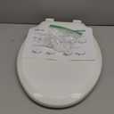 Highcraft W4TSPE Elongated Plastic Toilet Seat Slow Close ? Easy Remove, White