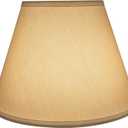 Aspen Creative 32682 Transitional Empire Shape Spider Construction Lamp Shade, White, 7" Top x 13" Bottom x 9-1/2" Slant Height, 13" Wide