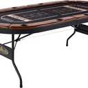 Barrington Poker Multiple Styles Folding Poker Table & Poker Table Top/Dining Table Collection, Durable Padded Rail Tables with Felt Playing Surface, Perfect for Texas Holdem Games