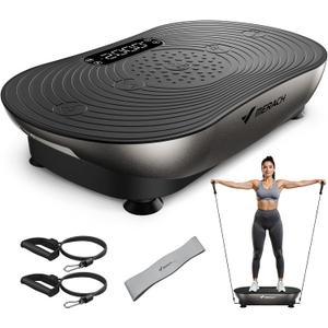 Merach V33 Pro Vibration Plate Exercise Machine with Touchscreen, 99 Speeds
Resistance Bands, Bluetooth, 350lbs Capacity, Vibration Platform for Lymphatic Drainage, Home Full Body Fitness Equipment