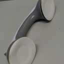 Shower Handle 1 Pack Grab Bars for Bathtubs & Showers, 12 inch Grab Bars for Bathroom with Strong Hold Suction Cup, Balance Bar Safety Hand Rail for Injury, Senior, Elderly Grey