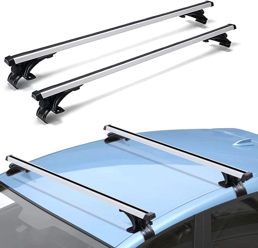 Universal Roof Rack Adjustable 48" Cross Bars, Upgraded Aluminum Alloy Car Roof Rack Carrier Holders Brackets, for Ski Luggage Rack Kayak Bike Canoe Snowboard Cargo Basket,165LB/75KG Capacity Universal Roof Rack Adjustable 48" Cross Bars, Upgraded Aluminum Alloy Car Roof Rack Carrier Holders Brackets, for Ski Luggage Rack Kayak Bike Canoe Snowboard Cargo Basket,165LB/75KG Capacity