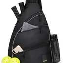 Goloni Pickleball Bag for Women Men, Convertible Pickleball Backpack Sling Bag with Fence Hook, Waterproof Polyester Paddle Bag with Multiple Compartments