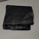 Obstal Fitted Round Table Cloth, Reversible Waterproof Stain Resistant Elastic Stretch Tablecloth, Wipe Clean Table Cover for Outdoor/Indoor Use, Fits Round Tables up to 48" - 56" Diameter, Black