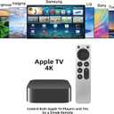 New Replacement Universal Remote Control for Apple TV 4K Remote Apple 4K/ Gen 1 2 3 4/ HD A2169 A1842 A1625 A1427 A1469 A1378 A1218 with TV Control Function