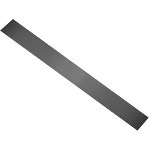 uxcell 304 Stainless Steel Sheet Gap Filler, 30" x 3" Self-Adhesive Metal Molding Trim Strip Gap Cover for Microwave Mirror Frame Home Decoration, Brushed Black