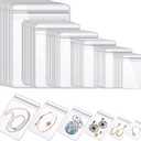 WEDDINGHELPER Jewelry Bags Small Self-Sealing Plastic Zip Clear Bags PVC Transparent Lock Bag for Storing Bracelets Rings Earrings Ziplock Pouch (150 Pcs)