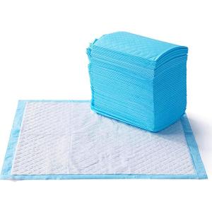 Basics Heavy Duty Dog and Puppy Pee Pads, LeakProof 5Layer Ultra Absorbent, QuickDry Surface for Potty Training and Housebreaking, Regular Size, 24x23", Blue & White, 80 Count