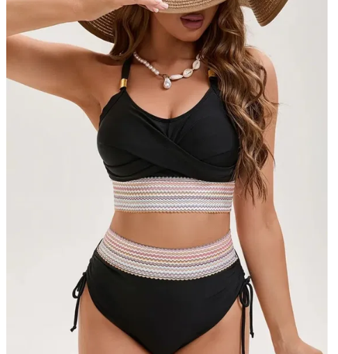 Solid Swimwear Tankini Set for Women Girls 2024 Printed Swimwear Tankini
(13 -14yr)