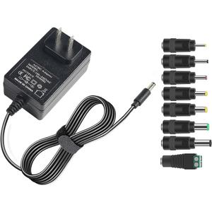 26V 1A Power Supply Charger Cable (Input AC 100V-240V, Output DC 26 Volt 1 Amp 26 Watt) Adapter Transformer Converter DC 5.5mm x 2.1mm / 5.5mm x 2.5mm -6.6FT