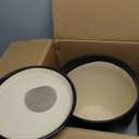 12 Inch Pots for Plants - Ceramic Planter Pot, Large Flower Pot with Drainage Hole and Saucer for Home Patio Garden Office Indoor Outdoor, Black