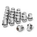 Dynofit 14x1.5 Factory Lug Nuts for Mustang Edge, 20pcs One-piece Style Chrome Wheel Nut Compatible With Ford Explorer Fusion Maverick, Alloy Steel Lugnut fit Aviator MKX Replace OE#ACPZ-1012-M/1012-D