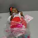 HOOMAI Lifelike Reborn Baby Dolls with Soft Body African American Realistic Girl Doll 22.8 Inch Best Birthday Gift Set