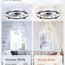 LEDIARY 26" Ceiling Fans with Lights and Remote, Low Profile Led Fan Light
