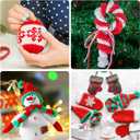 6 Pack Chunky Chenille Yarn for Hand Knitting and Crocheting DIY Handmade Christmas Crafts Gift Santa African American Party Decoration Kwanzaa Decoration, Red Green White