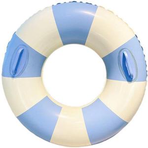 Children Swimming Ring, Inflatable Pool Floats Swim Tube Raft Toy with Fruits Mermaid Decorations Summer Water Fun Lounge Beach Lake Party Supplies for Kids 2 prs blue Size 90