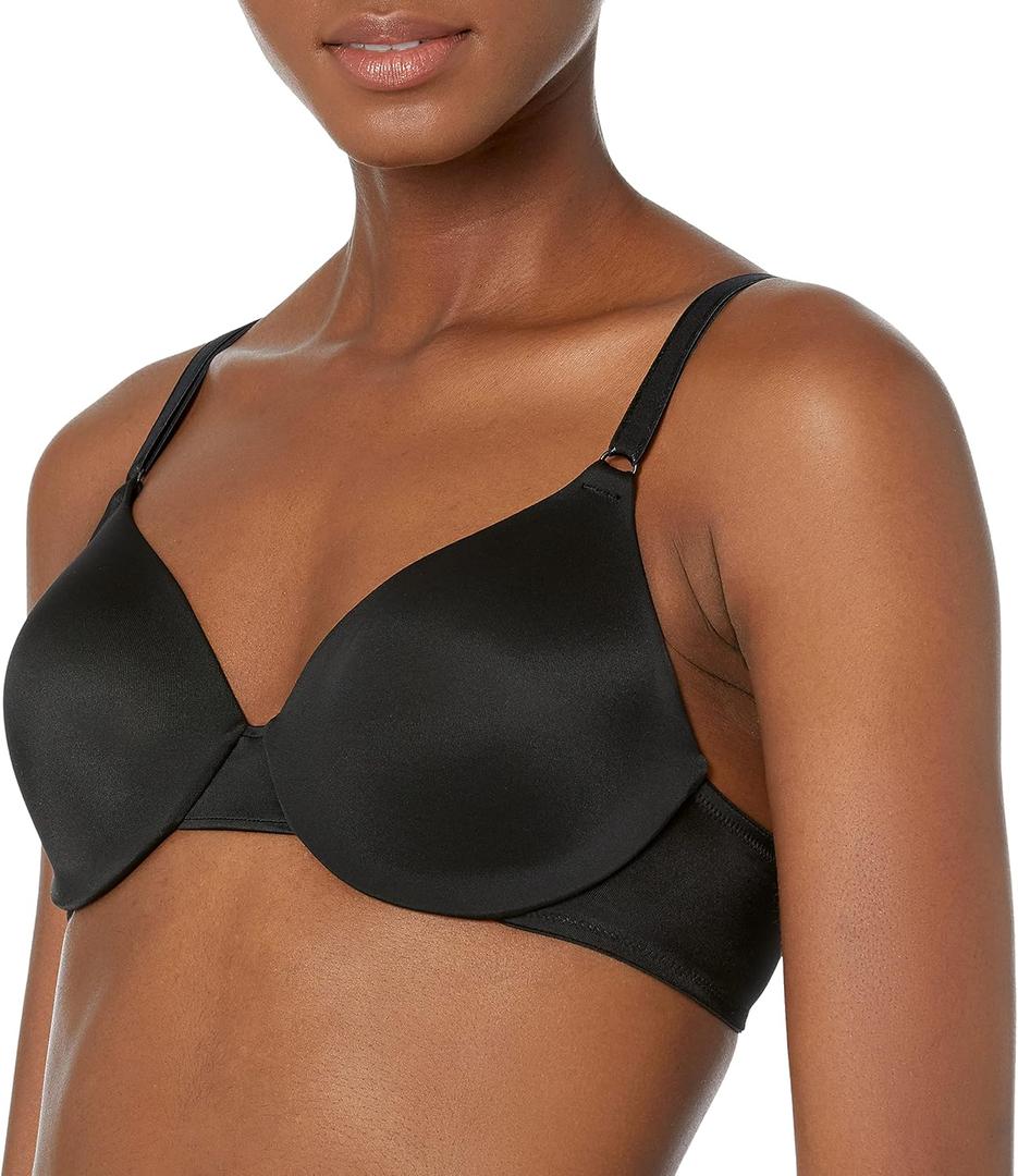 Warner's Women's Tailored Underwire Bra (34D, Rich Black)
