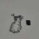 Adjustable Dog Collar o Pull Collar for Small Medium Large Dog (M/L(17-21" Neck, 3.5mm), Silver)