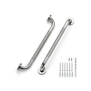 18 Inch Grab Bars for Shower, Stainless Steel Safety Handicap Grab Bars for Bathroom, Anti-Slip Shower Handle, Wall Mounted (1 Pack, Polished Nickel)
Amazon's Choice