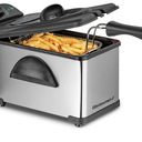 Elite Gourmet EDF2100 Electric Immersion Deep Fryer Removable Basket Adjustable Temperature, Lid with Viewing Window and Odor Free Filter, 2 Quart / 8.2