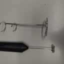 Bonsenkitchen Powerful Milk Frother for Coffee, Fast Handheld Drink Mixer with Stainless Steel Whisk, Battery Operated Hand Frother Stirrer Wand-Black