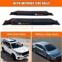 MeeFar Universal Car Soft Roof Rack Pads Luggage Carrier System for Kayak Surfboard SUP Canoe Include 2 Heavy Duty Tie Down Straps, 2 Tie Down Rope, 2 Quick Loop Strap and Storage Bag