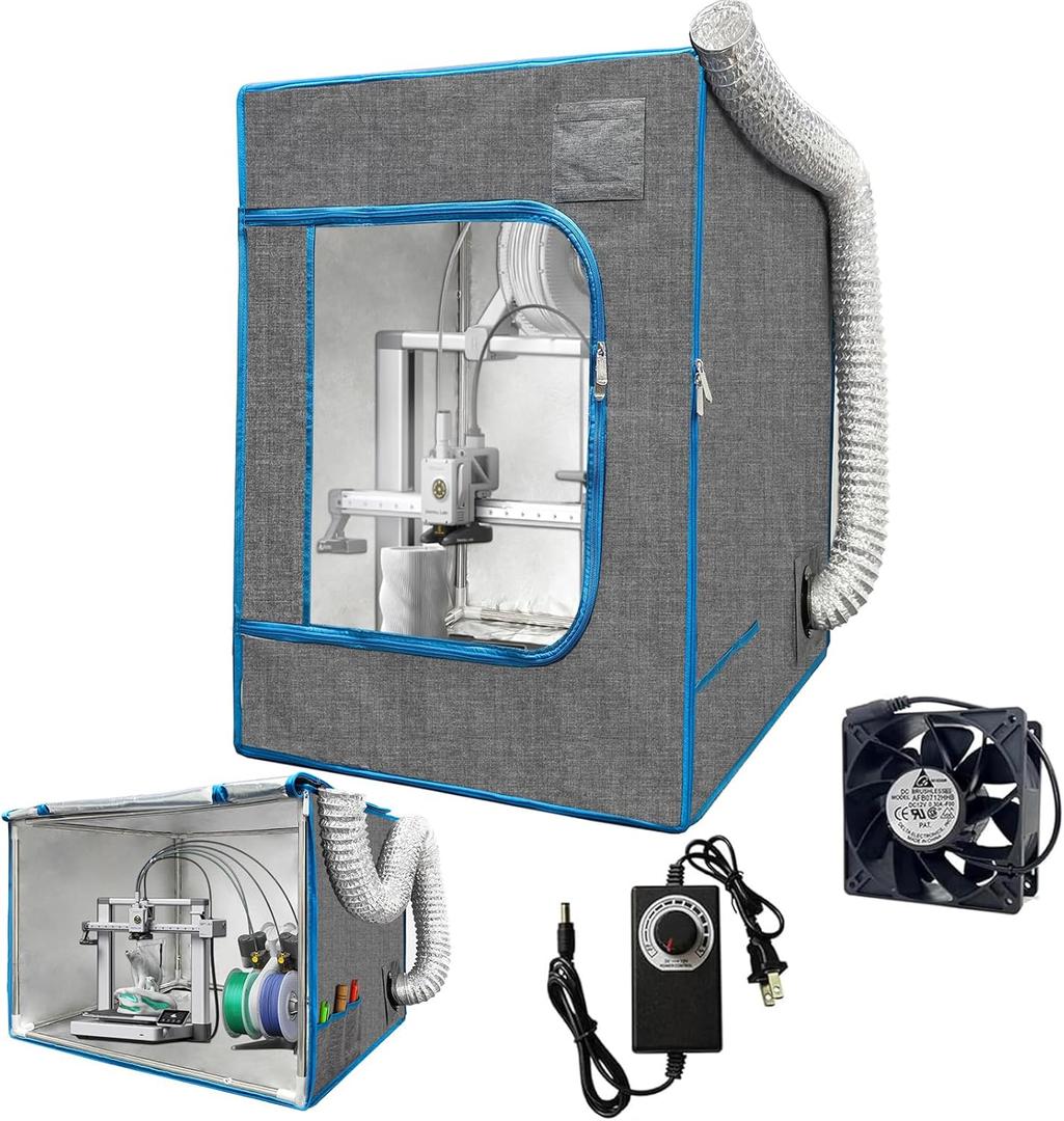 3D Printer Enclosure with Ventilation, Fireproof Dustproof Tent Constant Temperature Protective Cover Large Size,Noise Reduction Enclosure for Bambu Lab A1,A1 Mini