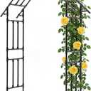 Garden Arch Trellis - 48" L *98" H*16" W, Gothic Abor Trellis with Reinforced Frame, Garden Arch Trellis for Climbing Plants Outdoor, Heavy Duty Metal Arch for Backyard, Patio, Lawn, Balcony