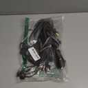 Kanayu 5 Pack 12 ft Brown Indoor Extension Cord 2 Prong Electric Cord Extender, Wire Plug in and End, Ac 120 Volts, for Outdoor Christmas Connect or Extend String Lights