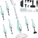 DUMOS 10-in-1 Multifunctional Steam Mop, 1550W Detachable Handheld Steam Cleaner, 16FT Power Cord with 2 Reusable Pads, Floor Steamer for Hardwood, Tile, Carpet, Grout, Windows