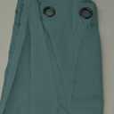 MIUCO Blackout Curtains Room Darkening Curtains Textured Grommet Curtains for Window Treatment 2 Panels 52x63 Inch Long Teal (52"W x 63"L (Pack of 2))