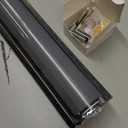 Cordless Zebra Blinds for Windows (22" W X 72" H, Black) Free-Stop Zebra Roller Shades Dual Layer Light Filtering Privacy for Day and Night, Light Control for Home, Bedroom, Office