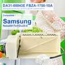 DA31-00043E FBZA-1750-10A Refrigerator Air Duct Switch Electric Damper Motor Compatible for Samsung Fridge Freezer, Replacement Nsba001Te1/Du25-0 Motor Geared Dc Damper, DC 12V