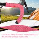 BUCKLOS Bike Handlebar Tape Silicone Bar Tape for Road Bike Comfortable Bicycle Handlebar Tape EVA Bike Grip 2 Pcs Bicycle Drop Bar Wraps Pink-Black