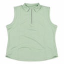Women's Sleeveless Tank Tops Zipper V-Neck Halter Double Lined Girls Casual Basic Crop Tops（S,Olive Green）