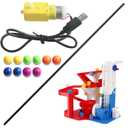 FYSETC 3D Printer Accessories - DIY Components Kit: Not Include Printed Part Color Multiple Marbles with Motor for 3D Printing Material PLA Basic Craetive Model Track-003