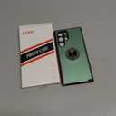 JAME for Samsung Galaxy S22 Ultra Case, Slim Soft Bumper Protective Case For Samsung S22 Ultra Cover, with Invisible Ring Holder Kickstand for Galaxy S22 Ultra Case, Army Green