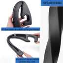 Car Seat Gap Filler, car in between seat catcher 2-Pack No-Drop Seat Side Gap Seam Filler Organizer, Universal filler between car seat and console (Black)