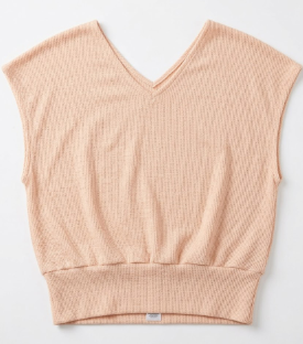 SOLY HUX Women's V Neck Knit T Shirt Short Sleeve Dressy Casual Tee Tops Small