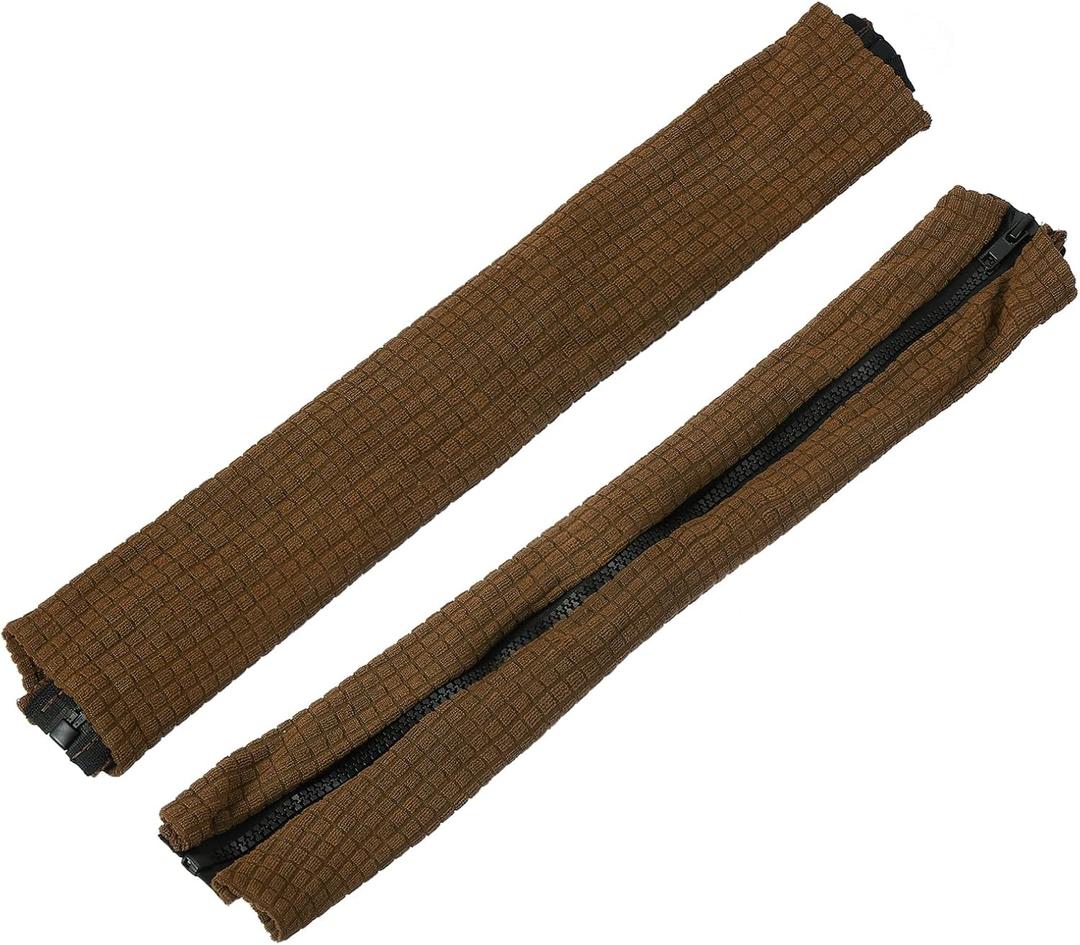uxcell 2pcs Office Chair Arm Covers, Office Chair Armrest Covers Stretchable Computer Chair Arm Covers Protectors for Office Gaming Chair, Brown
