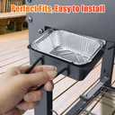 Grill Drip Pan for Home Depot Nexgrill 720-0830H 720-0830D 720-0896, Grease Catcher Cup Box for 720-0882A 720-0925P 720-0888S 720-0898, Grease Pan for Cuisinart CGG-7400, 15 Pack Aluminum Foil Liners
